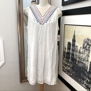 Luxology embroidered cotton fully lined dress size XXL